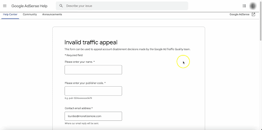 adsense-invalid-traffic-appeal-form