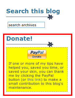 paypal donations box