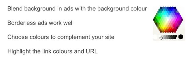 blending adsense ad colors