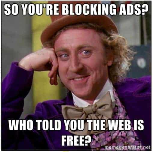 who told you the web is free.