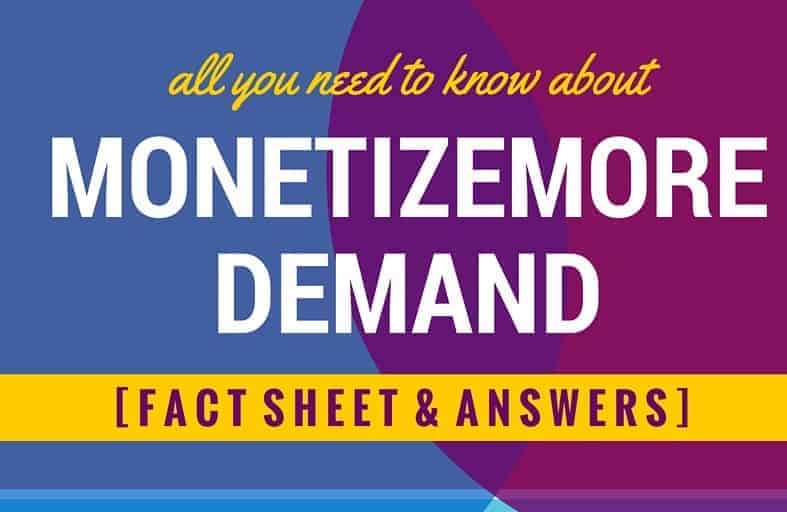 What is MonetizeMore Demand - a Header Bidding Fact Sheet