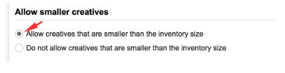 allow smaller creatives