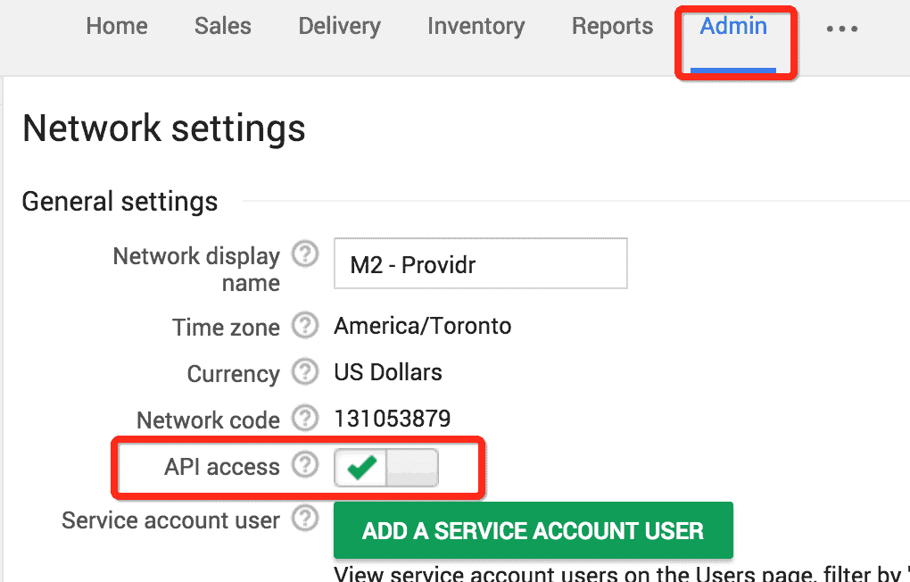 network settings