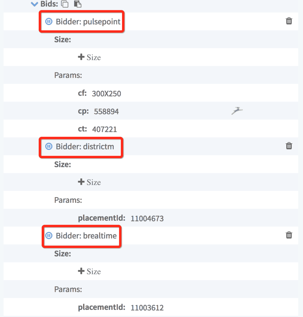 Ad Networks/Bidders Are Missing For The Ad Unit (Configtest) MonitizeMore