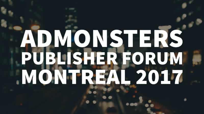 Ad Monsters publisher forum 2017