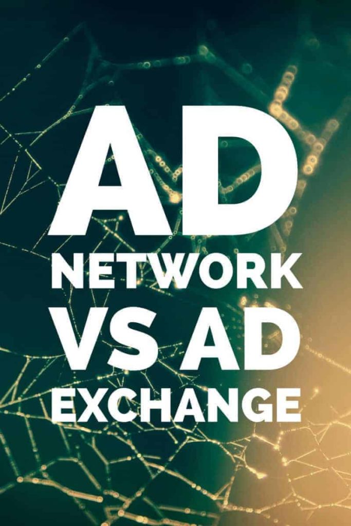 ad network vs ad exchange graphic