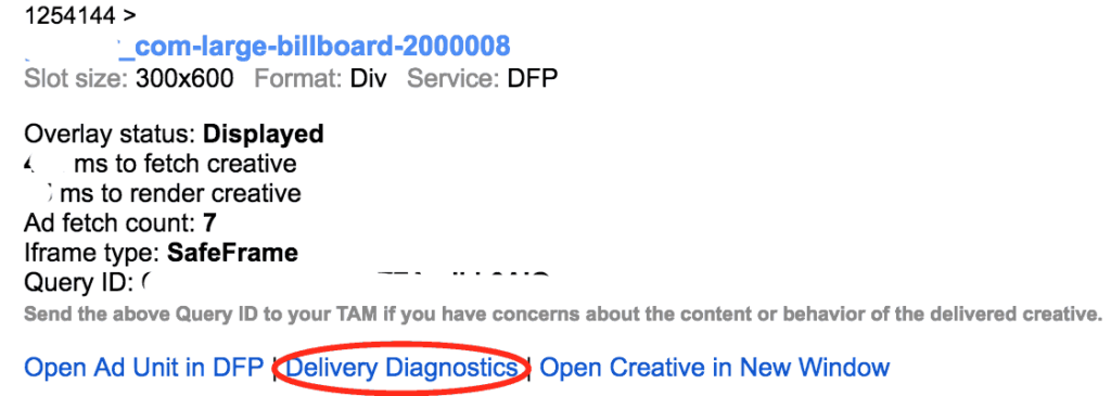 Delivery Diagnostics