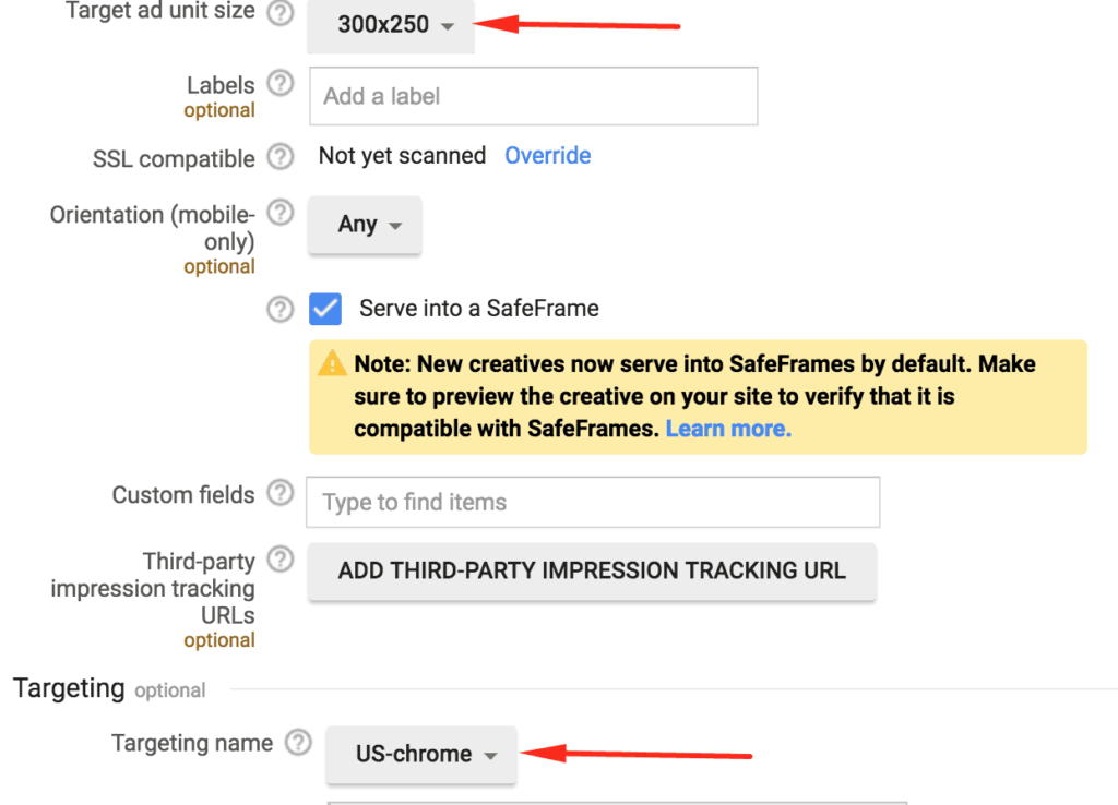 How to Setup Creative Level Targeting in DFP MonitizeMore