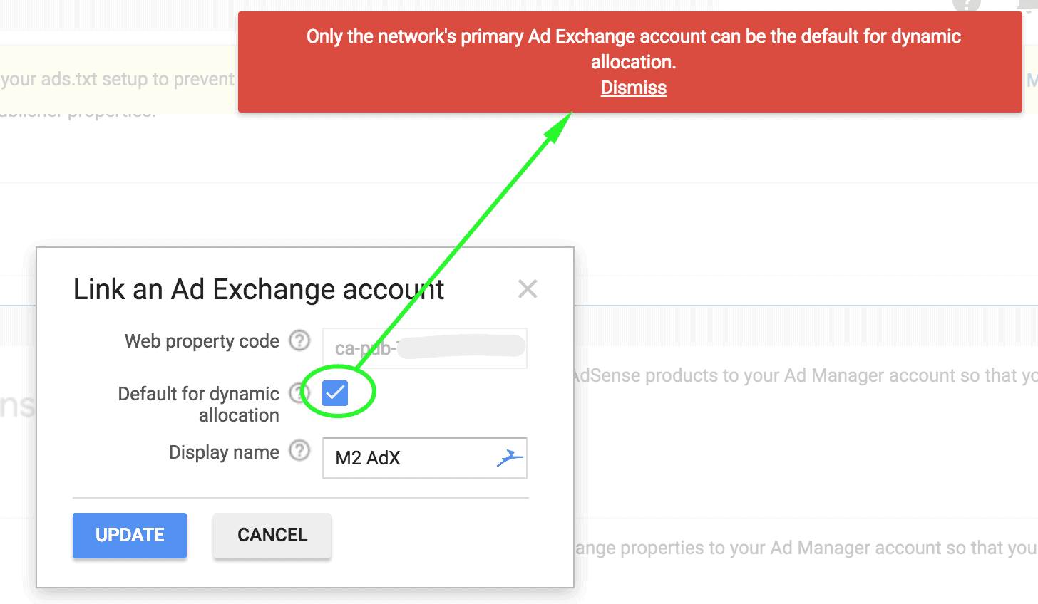 link ad exchange account