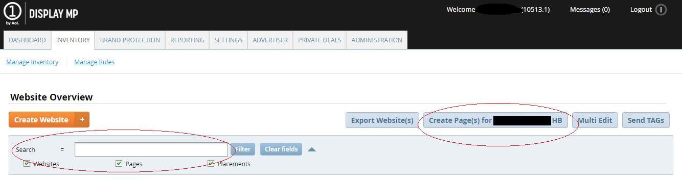 website overview