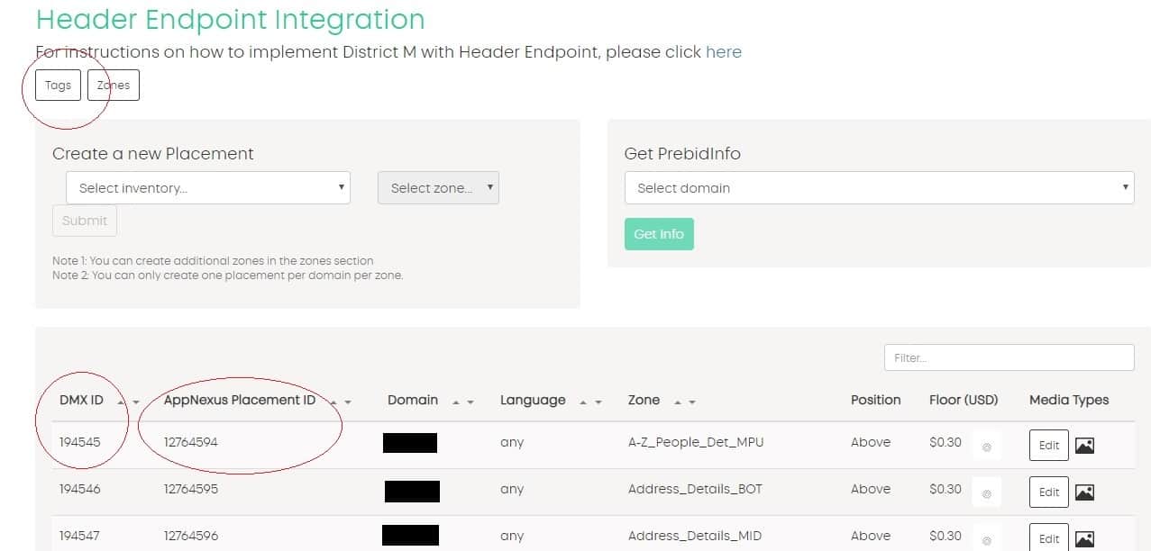 How to get Placement IDs from Header Bidding demand partners? MonitizeMore