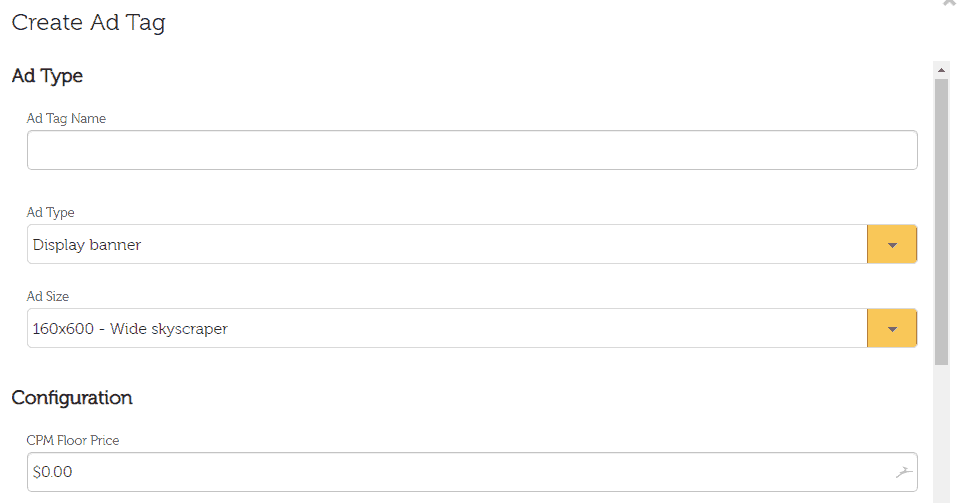 Sovrn create tags