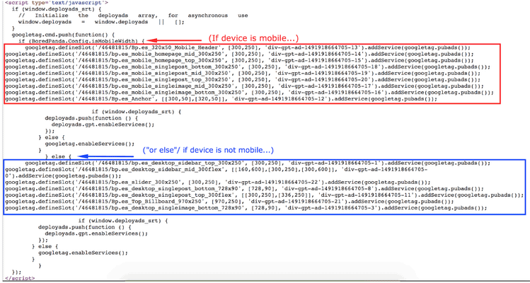 Prevent ad setup policy violations by targeting the following ad unit to serve only on mobile devices MonitizeMore