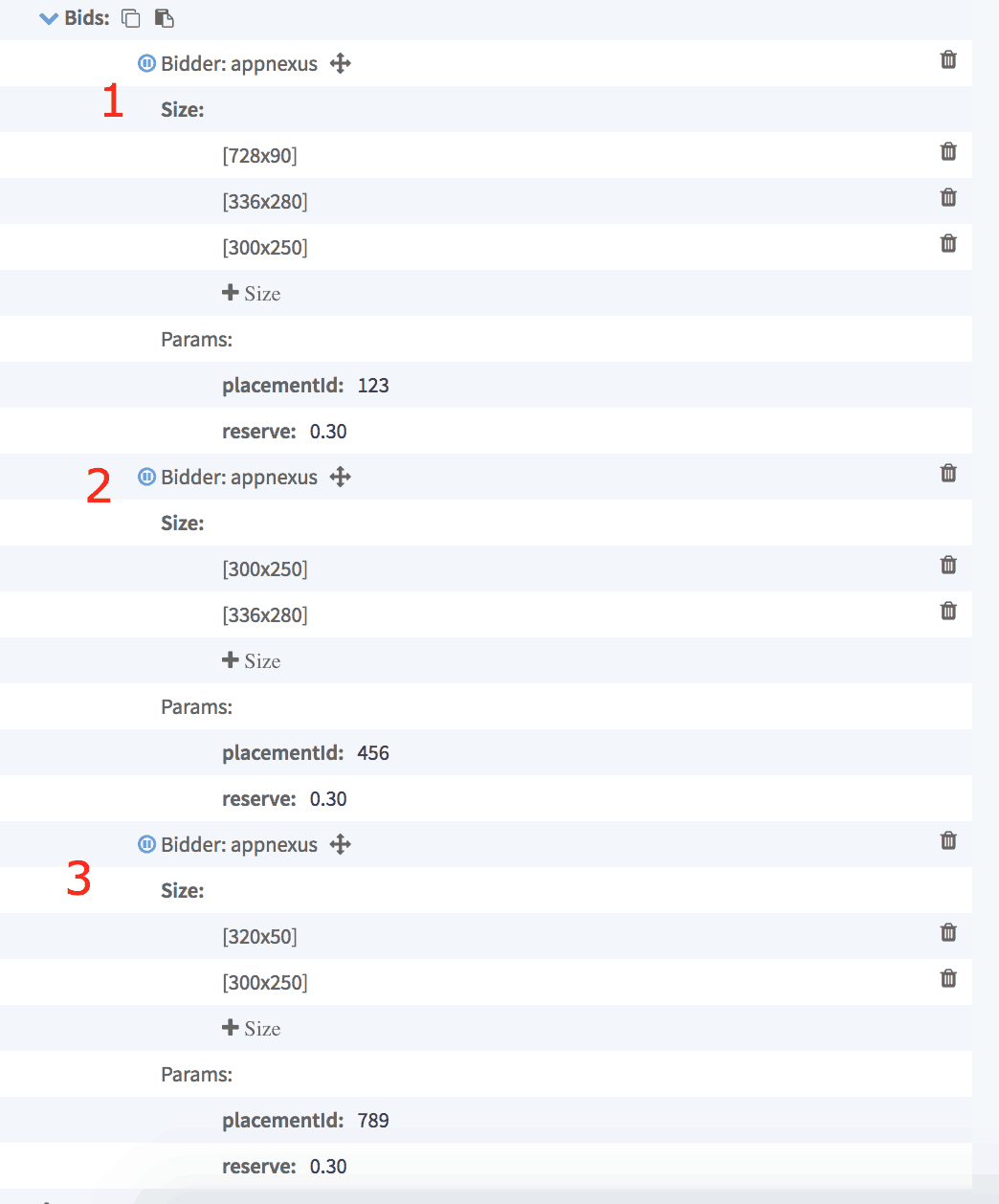Bidder has Multiple Sizes in bid.size, but Cannot Use Multi-size Placement IDs with Sizemapping. Here’s How To Fix It. MonitizeMore Bidder has Multiple Sizes in bid.size, but Cannot Use Multi-size Placement IDs with Sizemapping. Here’s How To Fix It. MonitizeMore