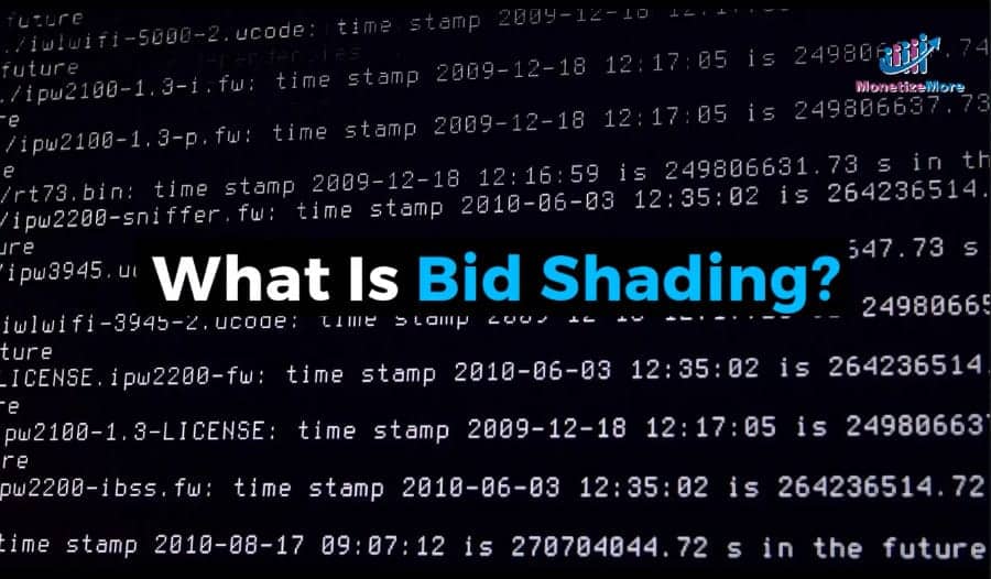 What is bid shading