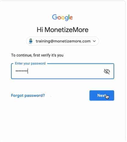 account sign in