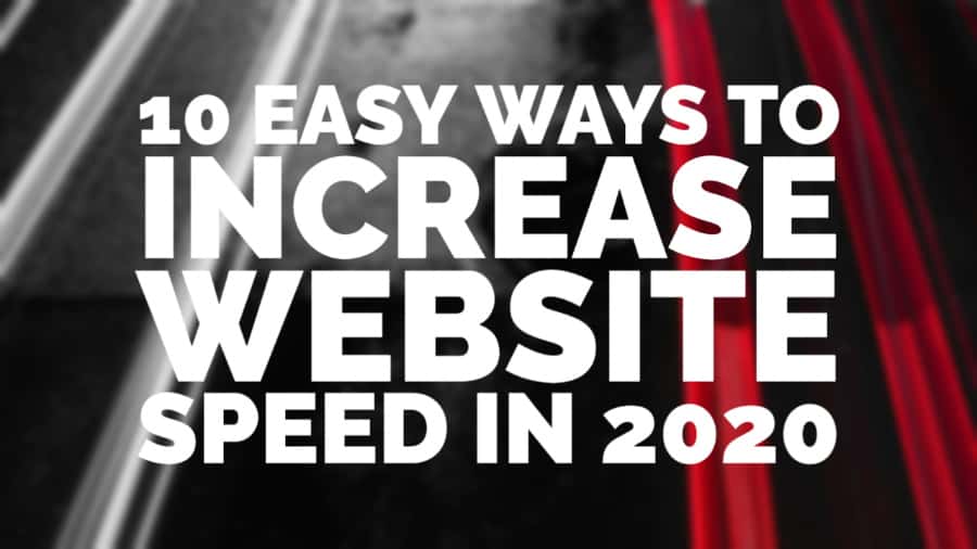 how to increase website speed 2020