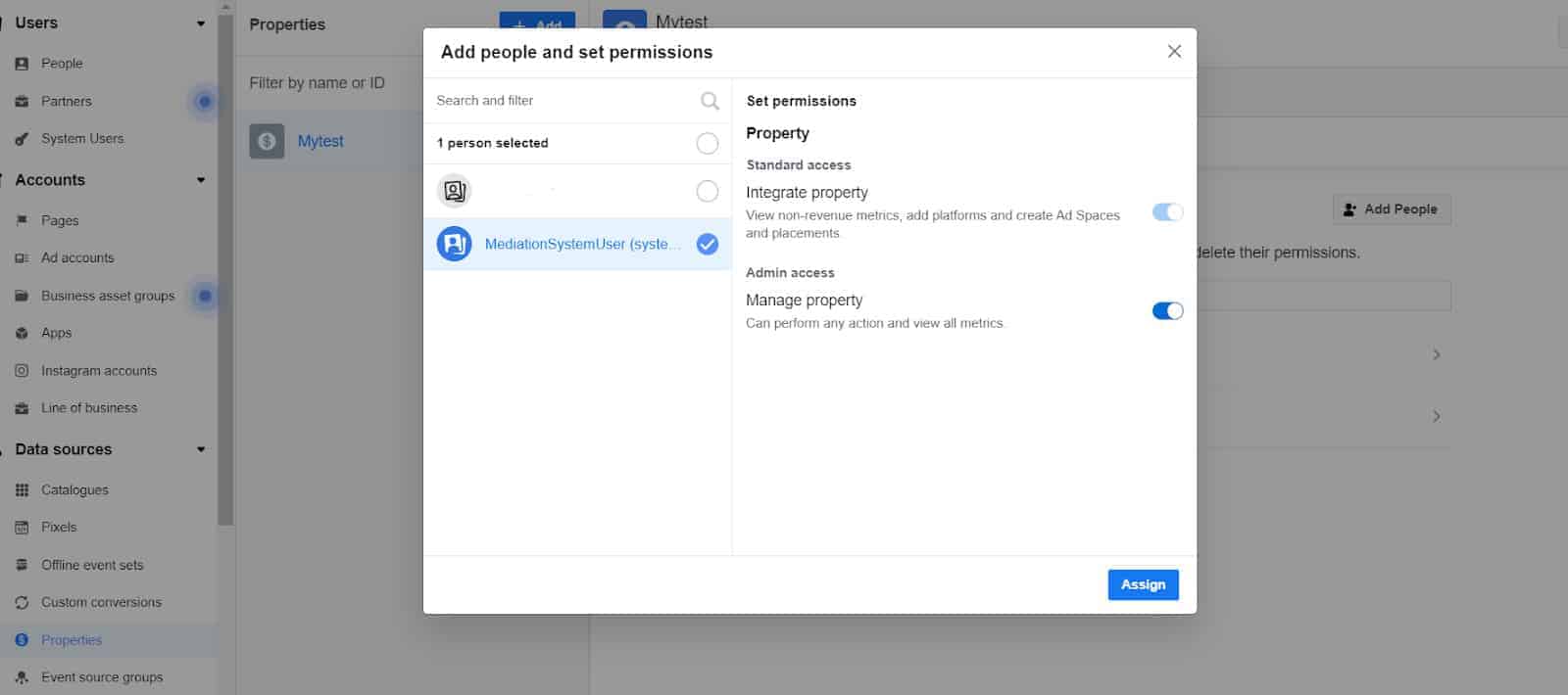 add people and set permissions