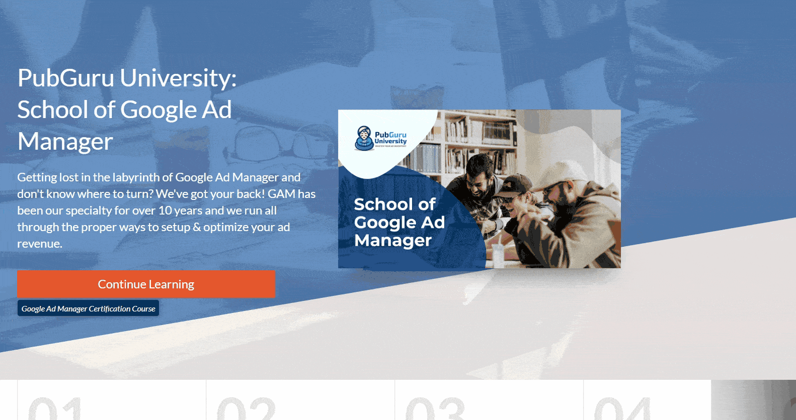 PGU GAM Course overview gif small