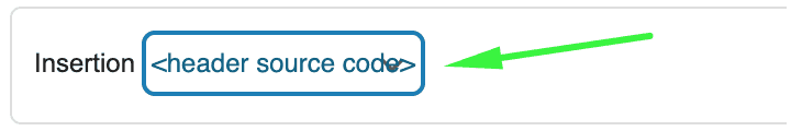 header source code