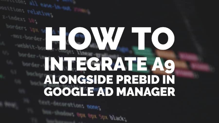 How to integrate A9 alongside prebid in Google Ad Manager (GAM)