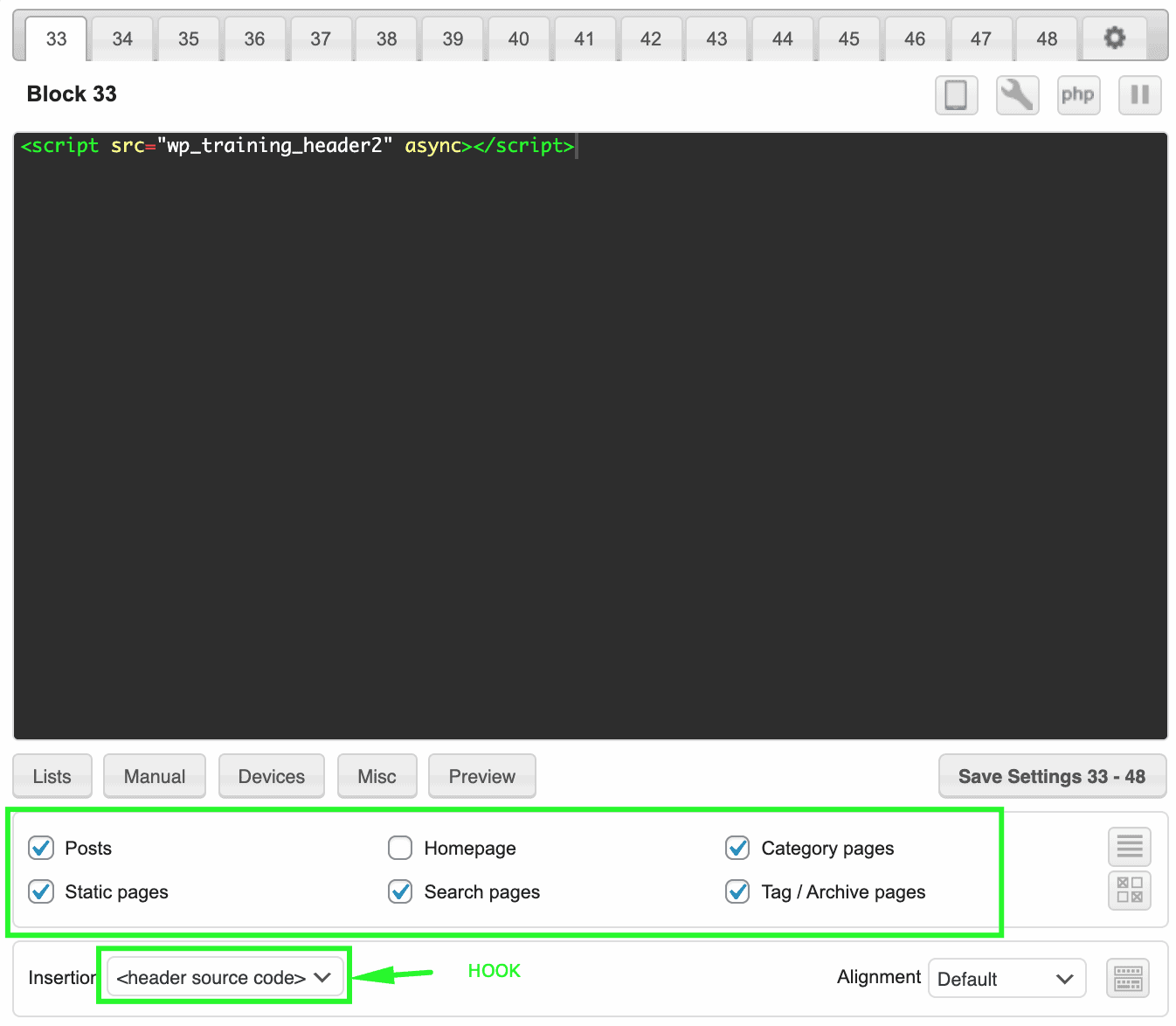 How To Implement Separate Header Tags Using Ad Inserter MonitizeMore