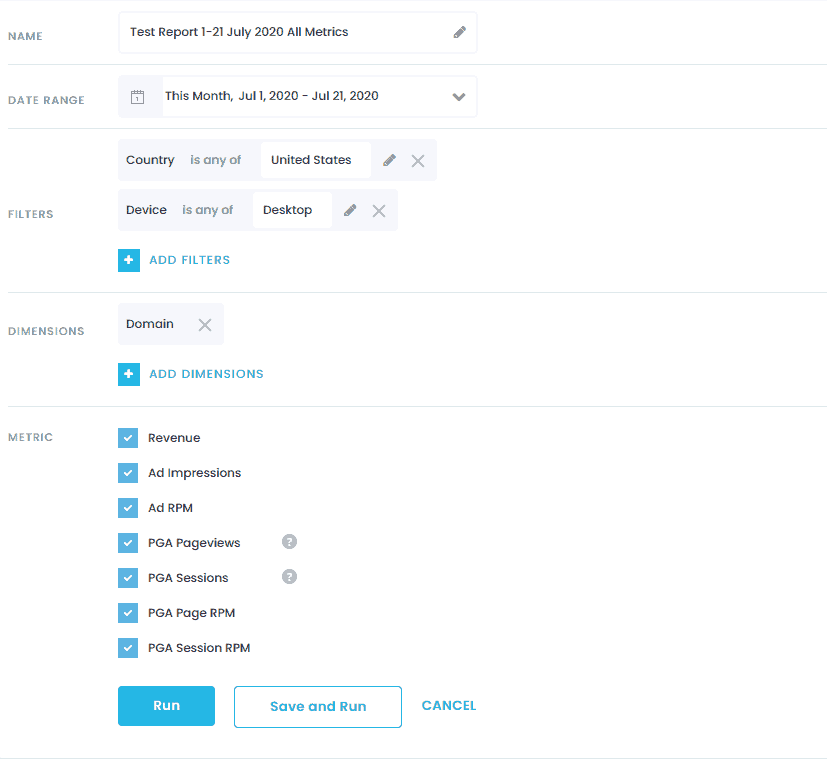 How to generate custom reports with the PubGuru Report Builder MonitizeMore