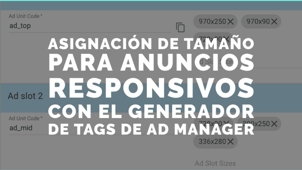 tag generator de Google Ad Manager