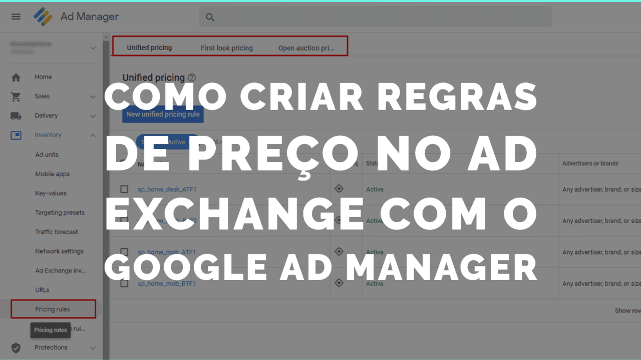 Regras de preço no Ad Exchange