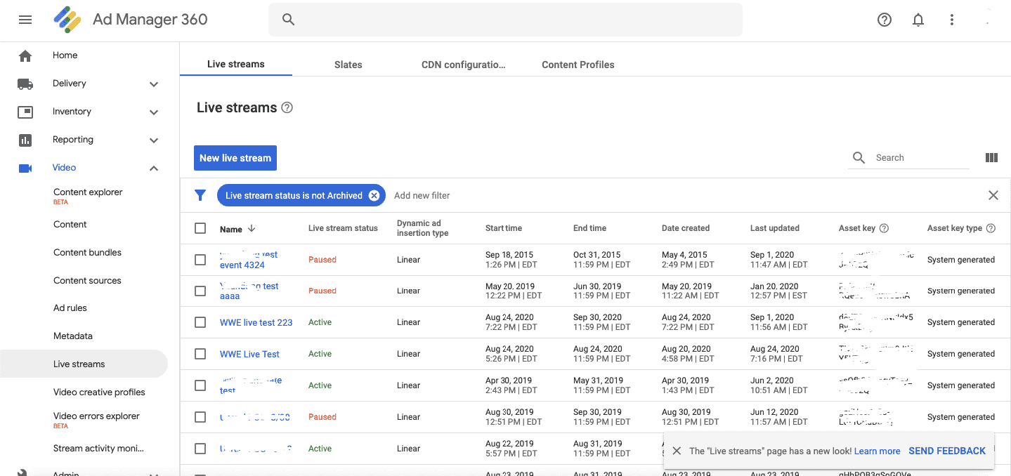 Setting up ads within live streams using Google Ad Manager 360 MonitizeMore