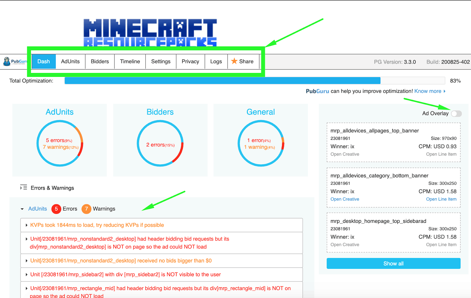 Solución de Problemas de Google Ad Manager para Anuncios Display MonitizeMore