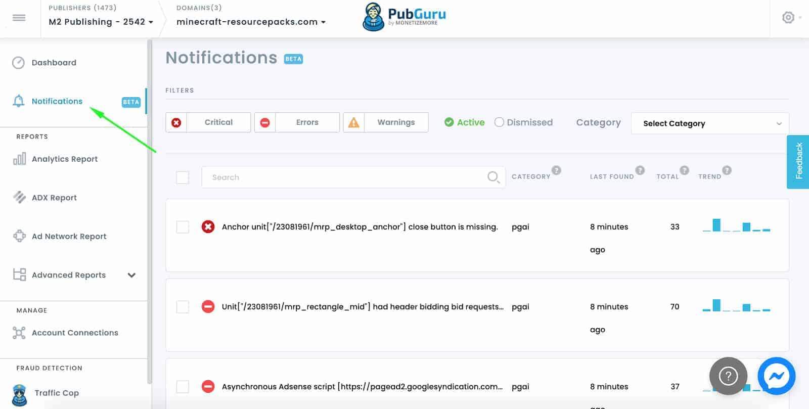 Solución de Problemas de Google Ad Manager para Anuncios Display MonitizeMore