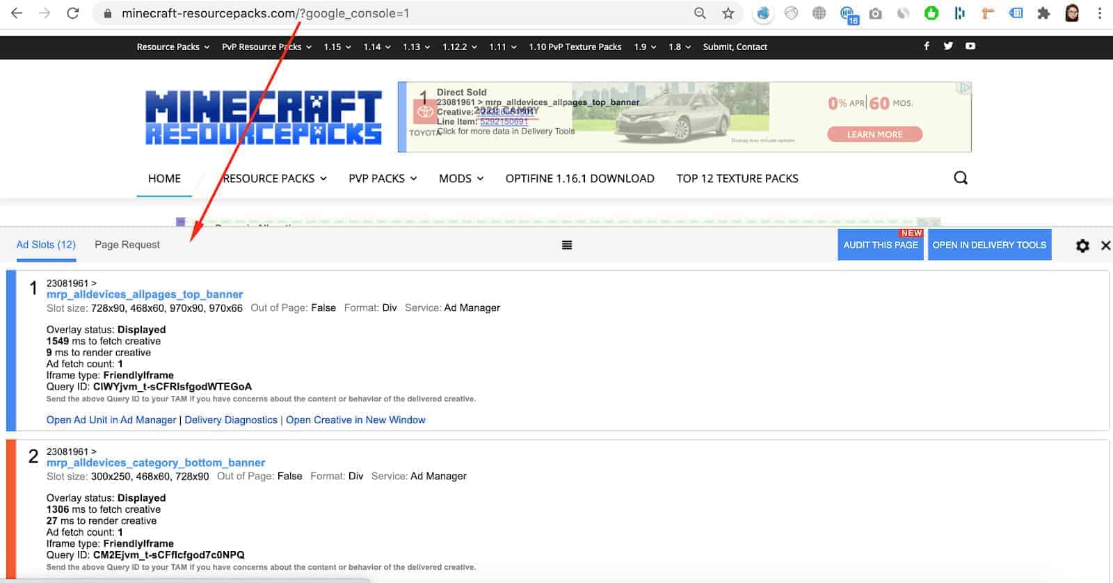 Solución de Problemas de Google Ad Manager para Anuncios Display MonitizeMore