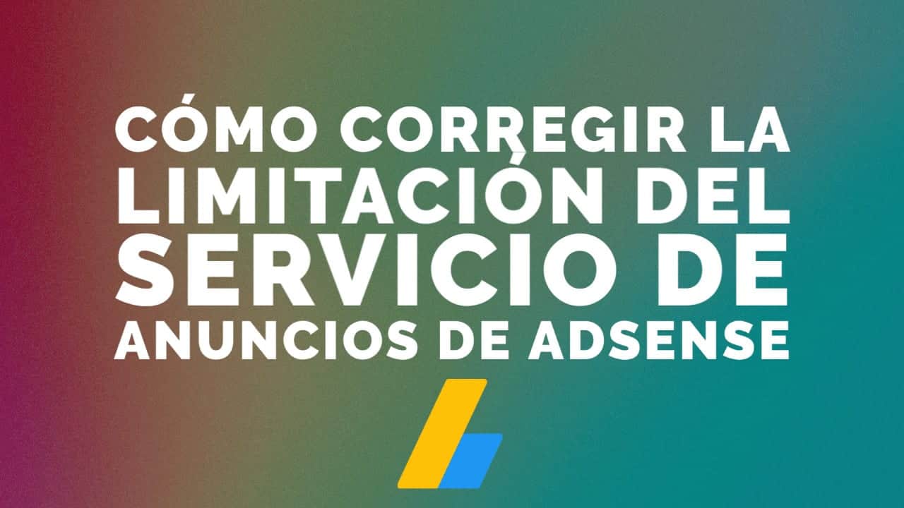 corregir la limitación de anúncios de adsense