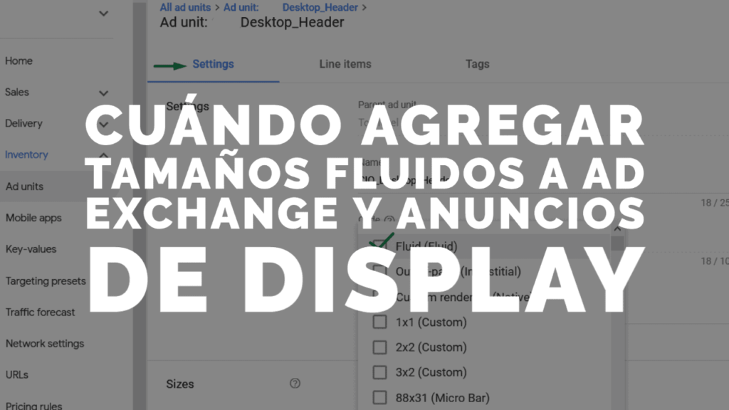 Tamaño de anuncio fluido