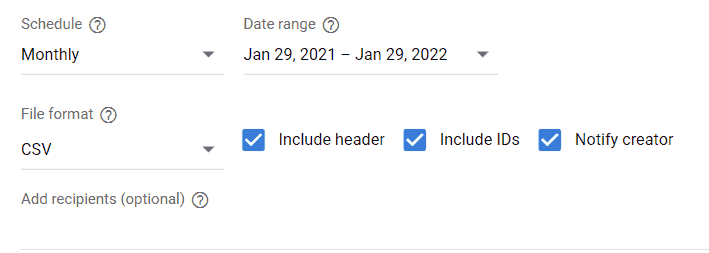 date range