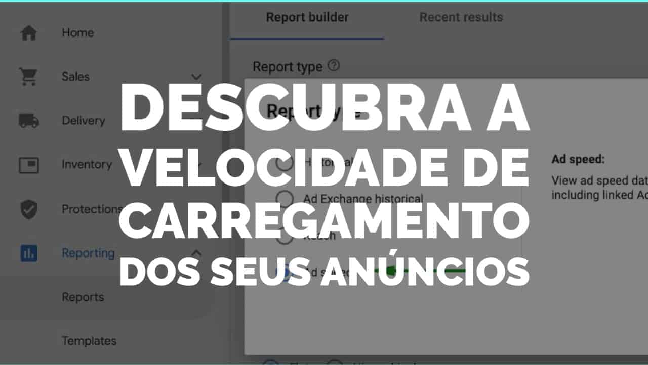 velocidade de carregamento de anúncios