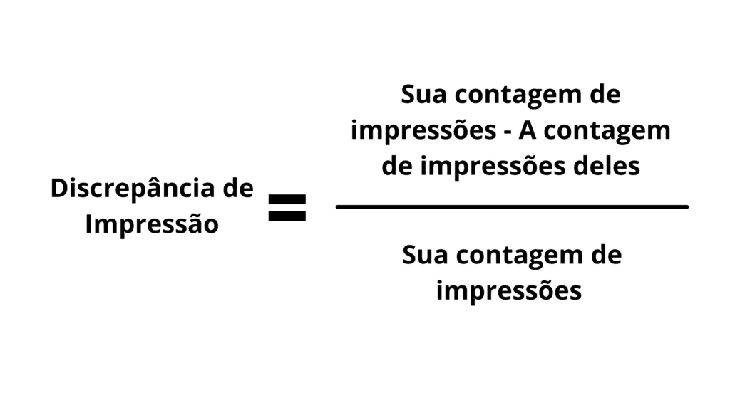 Relatório de discrepância