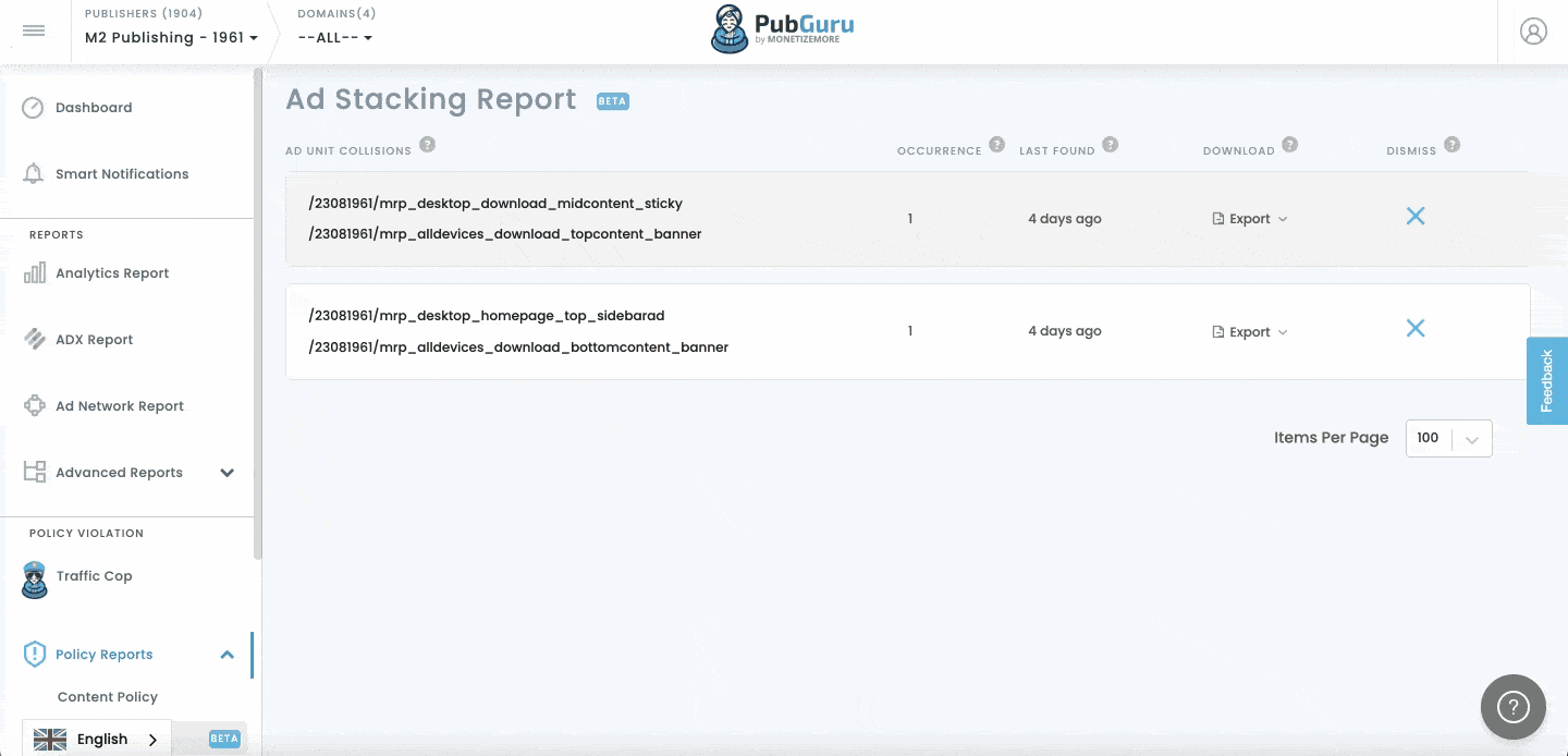 How to Use the Ad Stacking Report in PubGuru MonitizeMore