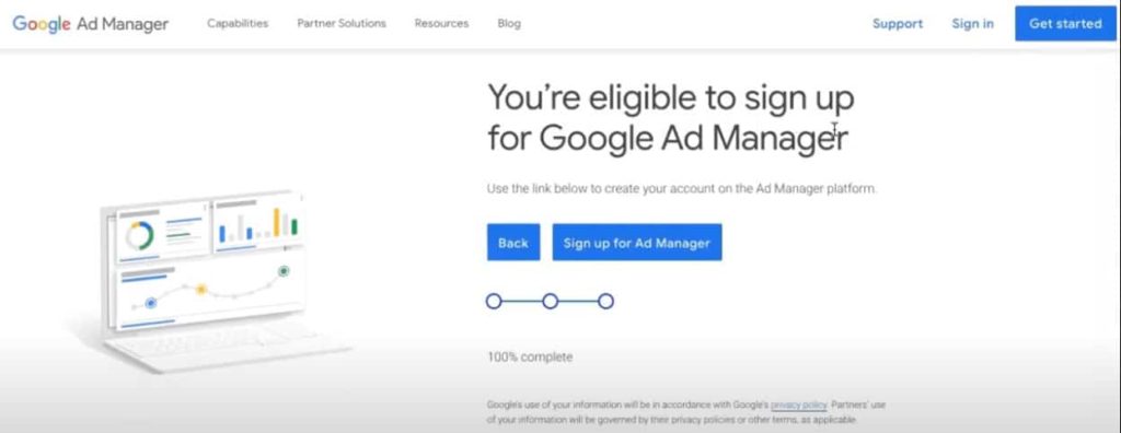 How to sign up to Google Ad Manager MonitizeMore