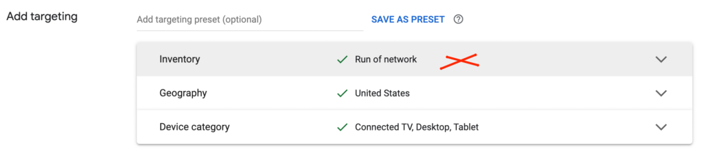 Help! RON (Run of Network) Line Item Found MonitizeMore