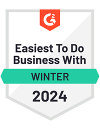 G2 Easiest to do business with Winter 2024