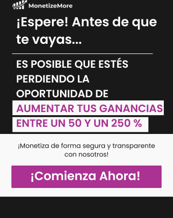 ES Exit intent popup mobile