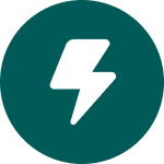 Icon lighting green